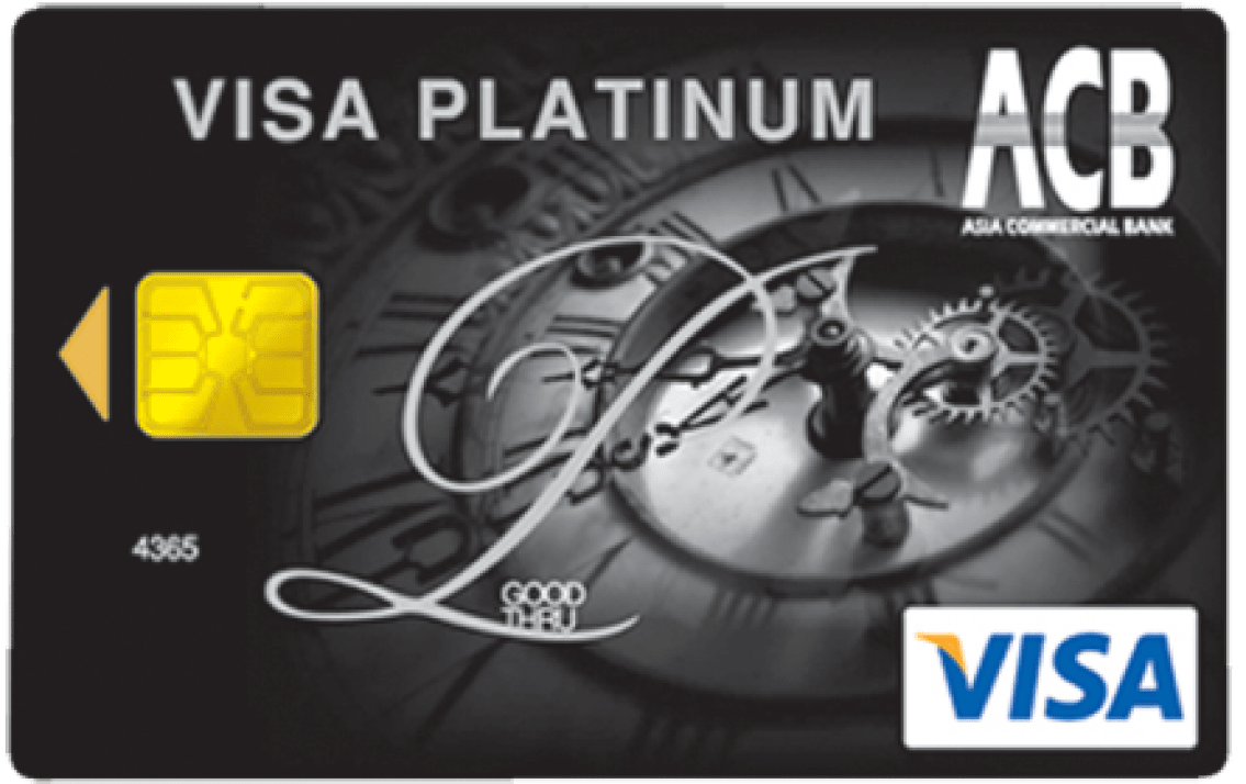 Thẻ tín dụng acb visa platinum
