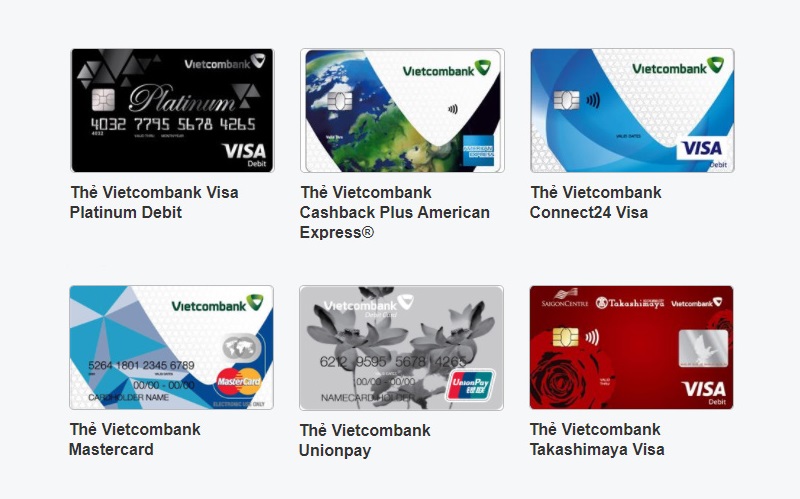 Thẻ ghi nợ quốc tế vietcombank