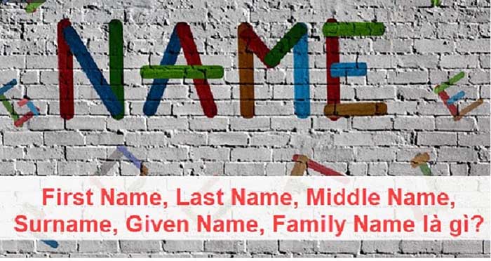 First name là gì? Last name là gì? Cách ghi thông tin chính xác nhất