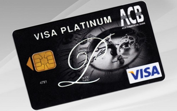 Thẻ tín dụng acb visa platinum, world mastercard