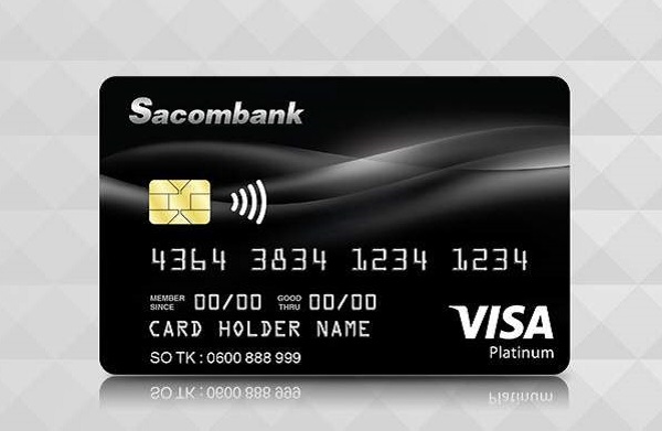 Thẻ tín dụng đen sacombank visa platinum