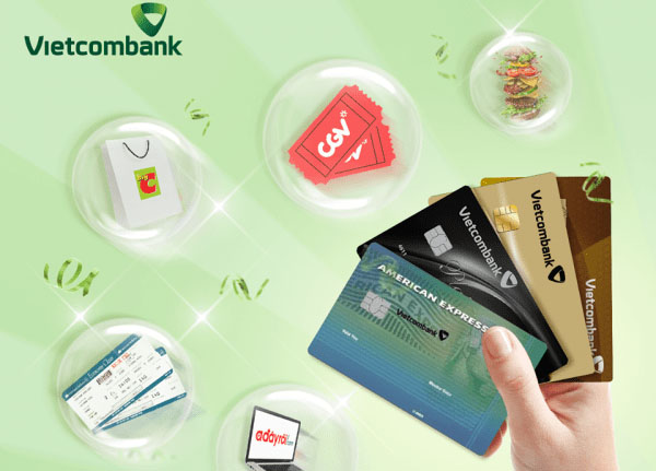 Nhiều ưu đãi khi mở và sử dụng thẻ tín dụng vietcombank
