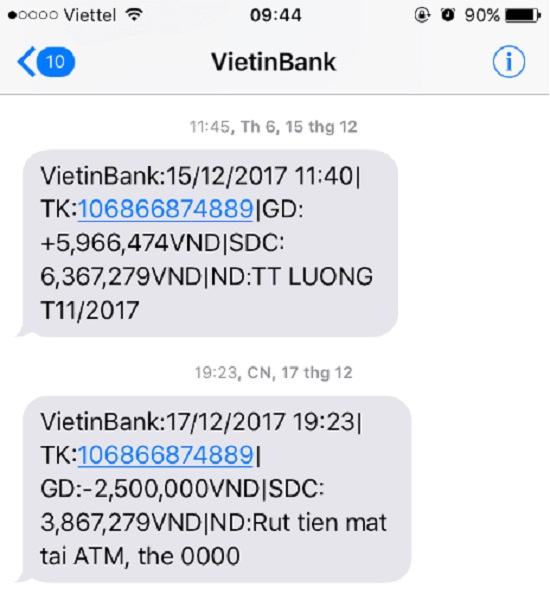 Số điện thoại đăng ký thẻ atm vietinbank có vai trò quan trọng