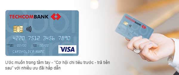 Thẻ visa techcombank
