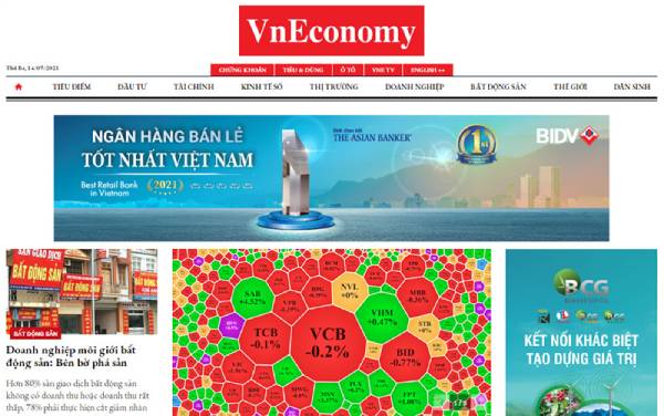 Vneconomy là kênh thông tin kinh tế trực tuyến của tạp chí kinh tế việt nam