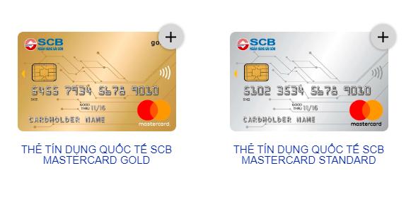 Thẻ Mastercard ngân hàng SCB hạng chuẩn