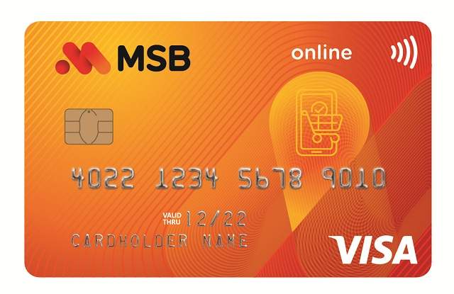 Thẻ visa ngân hàng msb
