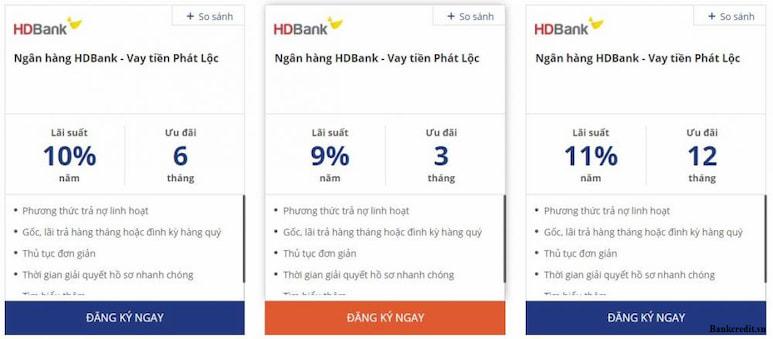 Lãi suất cho vay mua nhà tại HDBank