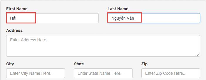 Điền surname, given name trong visa