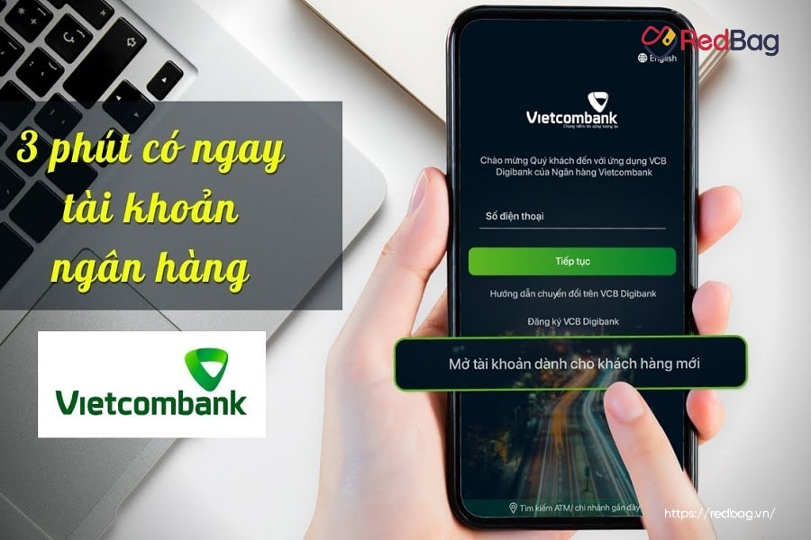 Mở tài khoản ngân hàng trực tuyến Vietcombank