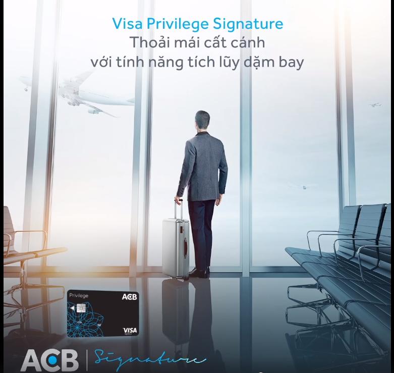 Thẻ tín dụng quốc tế acb visa signature