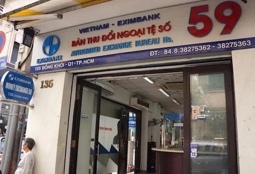 Địa điểm thu đổi ngoại tệ Eximbank 59