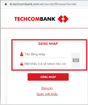 Cách đăng nhập Techcombank trên điện thoại