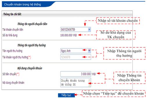 Hướng dẫn sử dụng Internet banking EZCash.vn
