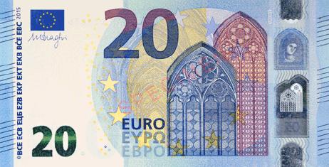 đồng euro giá trị thứ 8 về mệnh giá